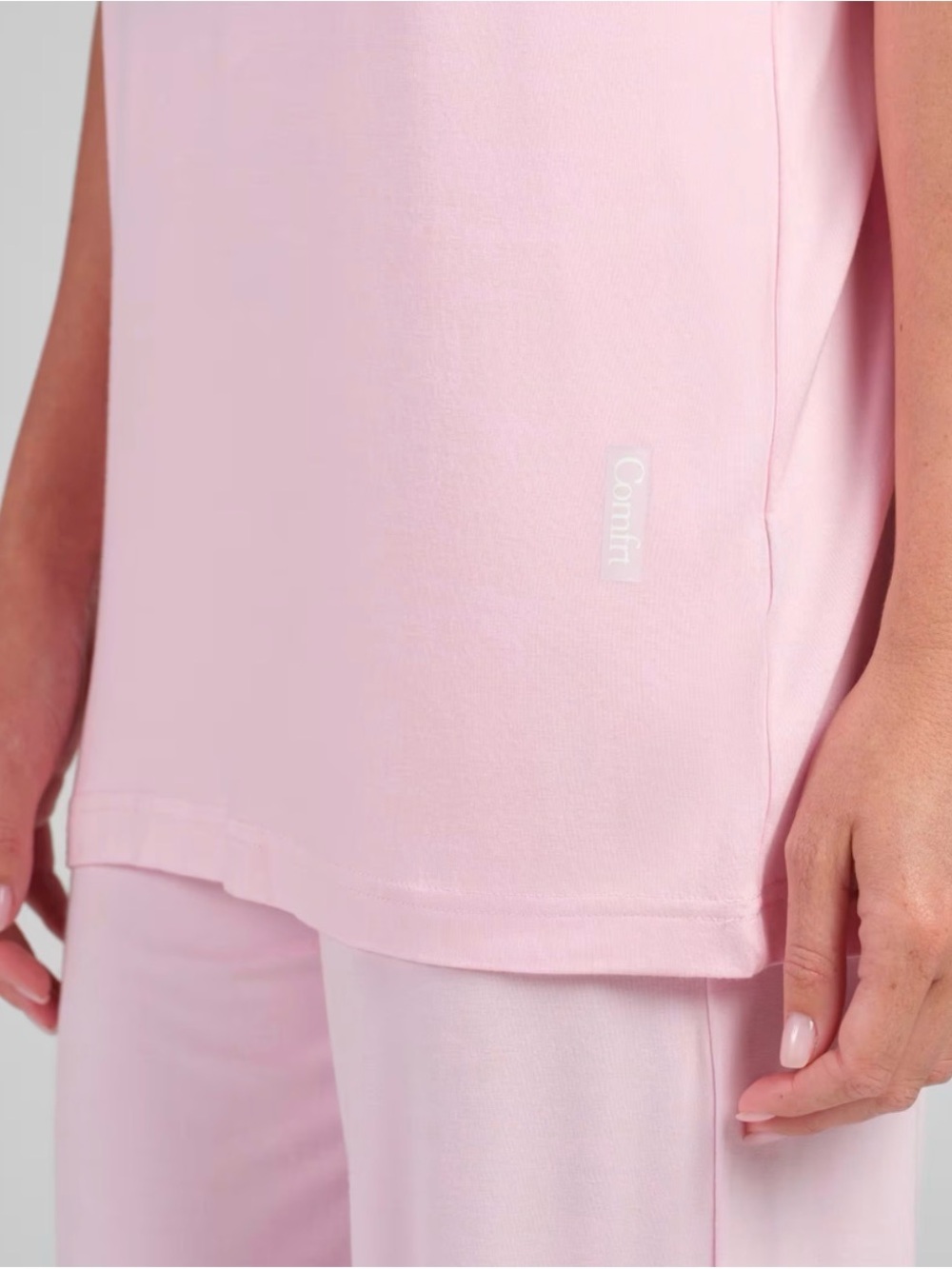 Comfrt Cloud Lounge Tee Oversized Sleep Lounge Shirt Soft Pink - Picture 2 of 6
